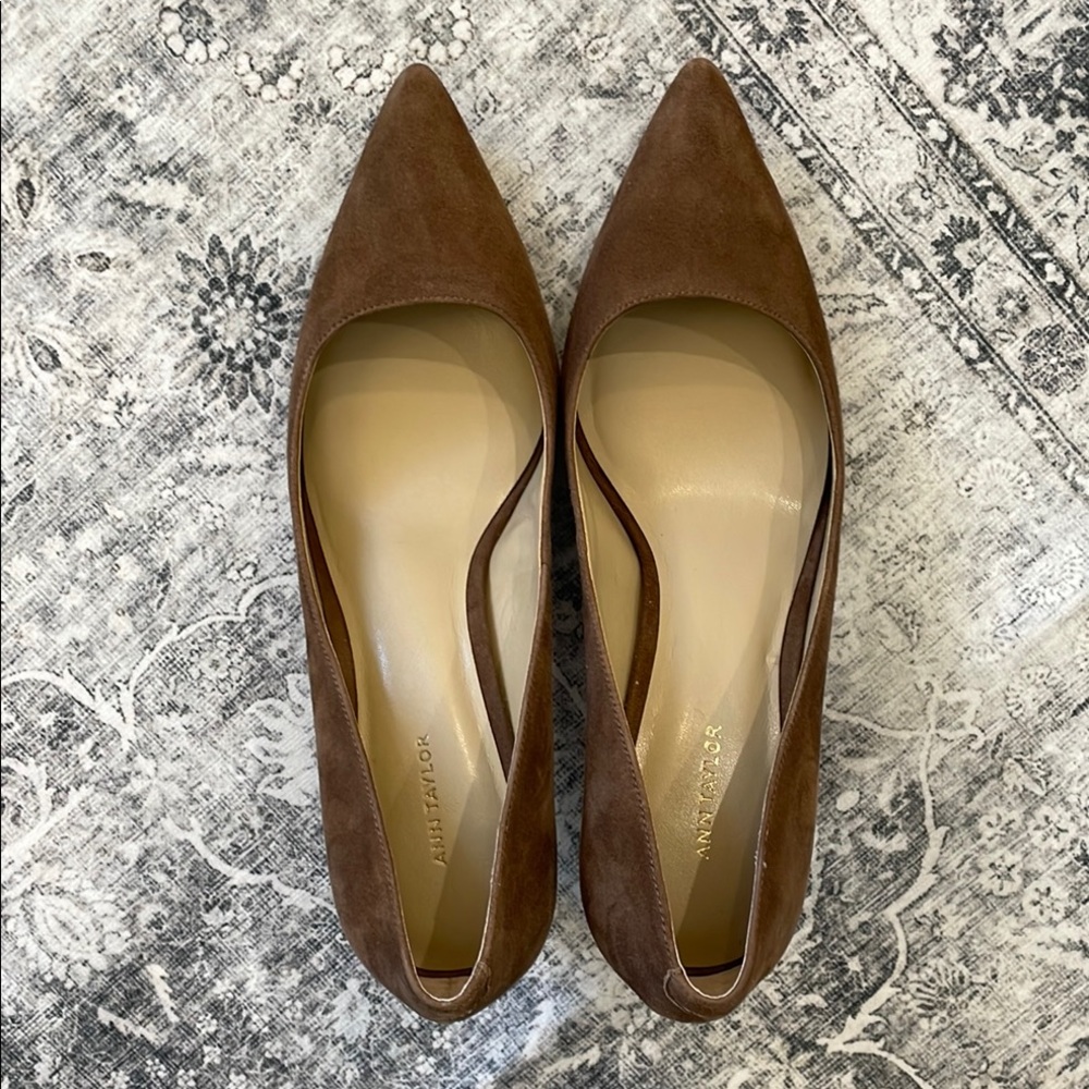 Ann Taylor Brown Suede Women's Shoes